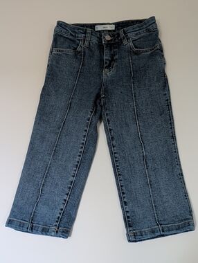 Mango Capri Straight Jeans in Dark Wash Size 2